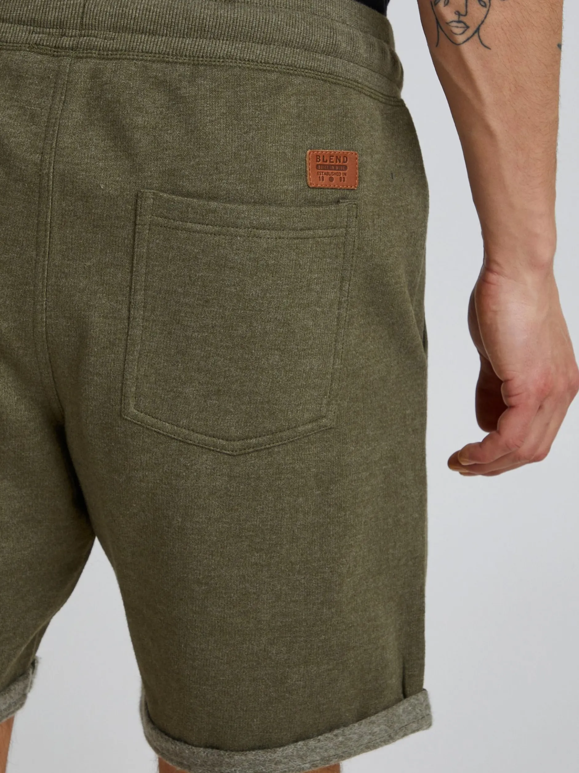 BLEND Herren Sweatshorts - BHTimo in grün