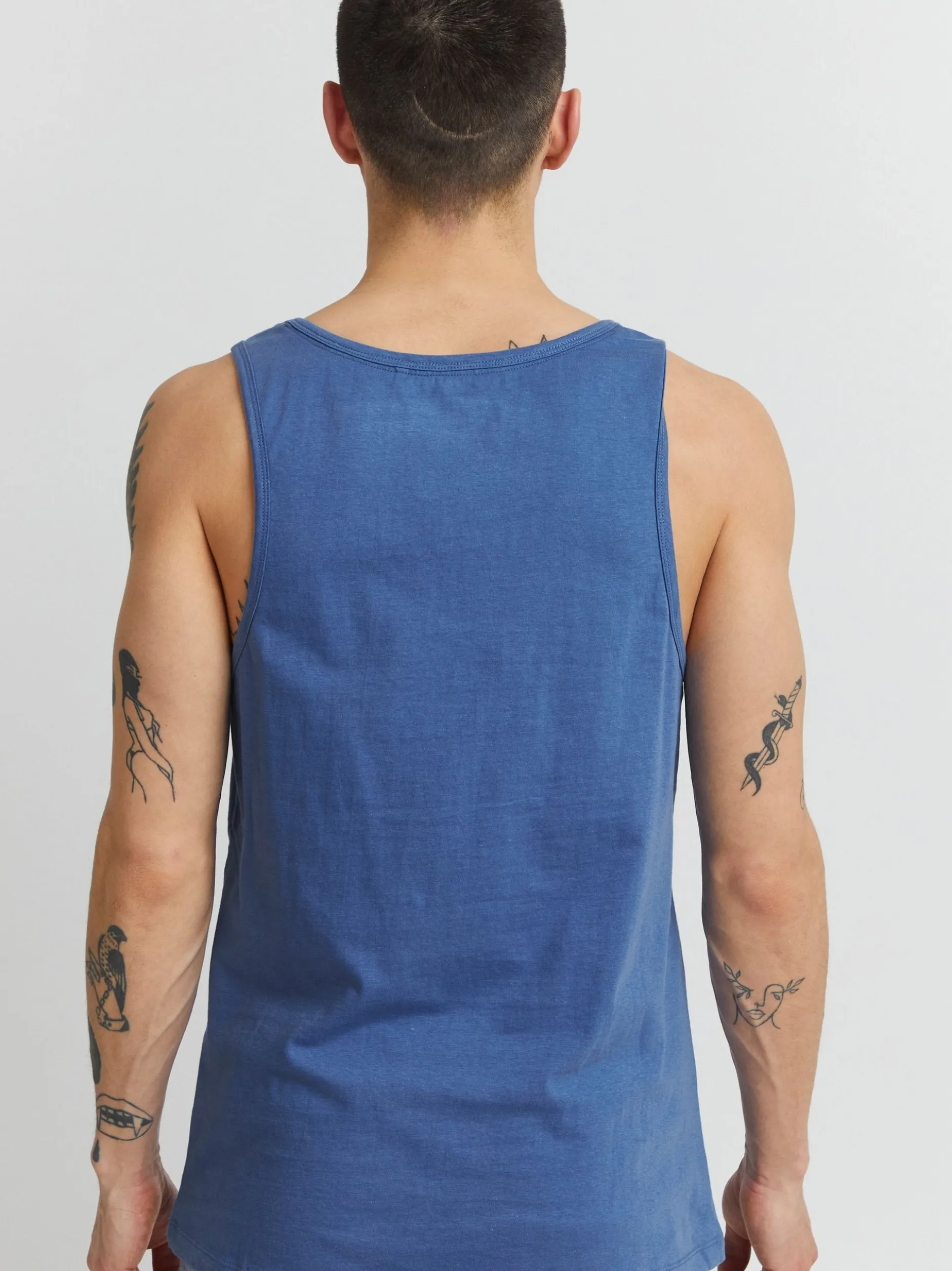 BLEND Herren Tanktop - BHAlvarez in blau