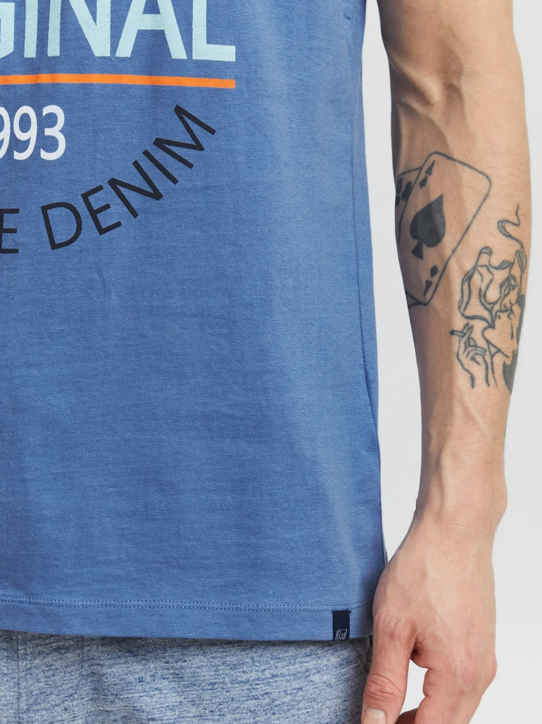 BLEND Herren Tanktop - BHAlvarez in blau