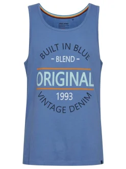 BLEND Herren Tanktop - BHAlvarez in blau