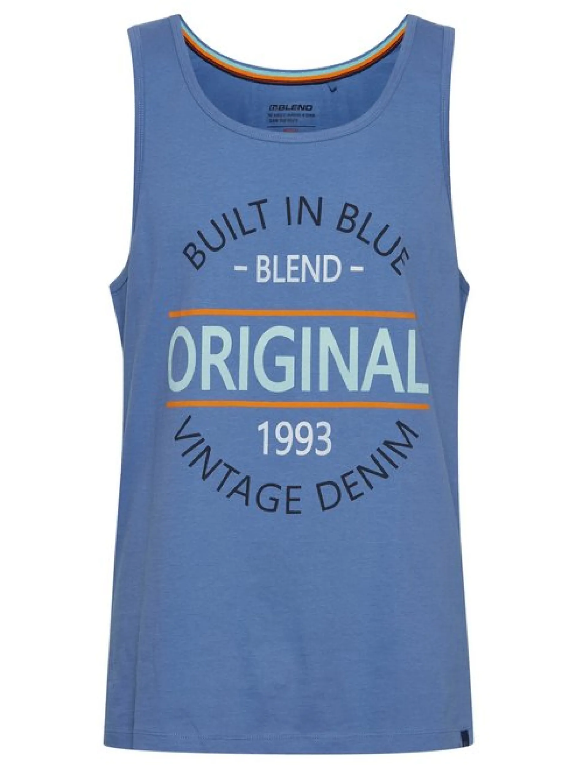 BLEND Herren Tanktop - BHAlvarez in blau