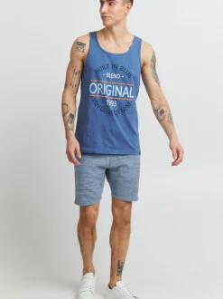 BLEND Herren Tanktop - BHAlvarez in blau