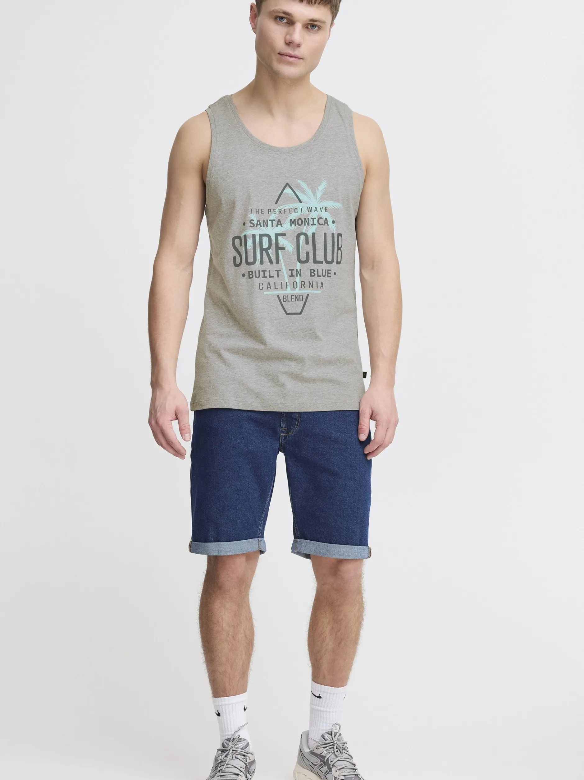 BLEND Herren Tanktop - BHCali in grau