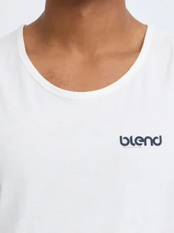 BLEND Herren Tanktop - BHFlok in weiß