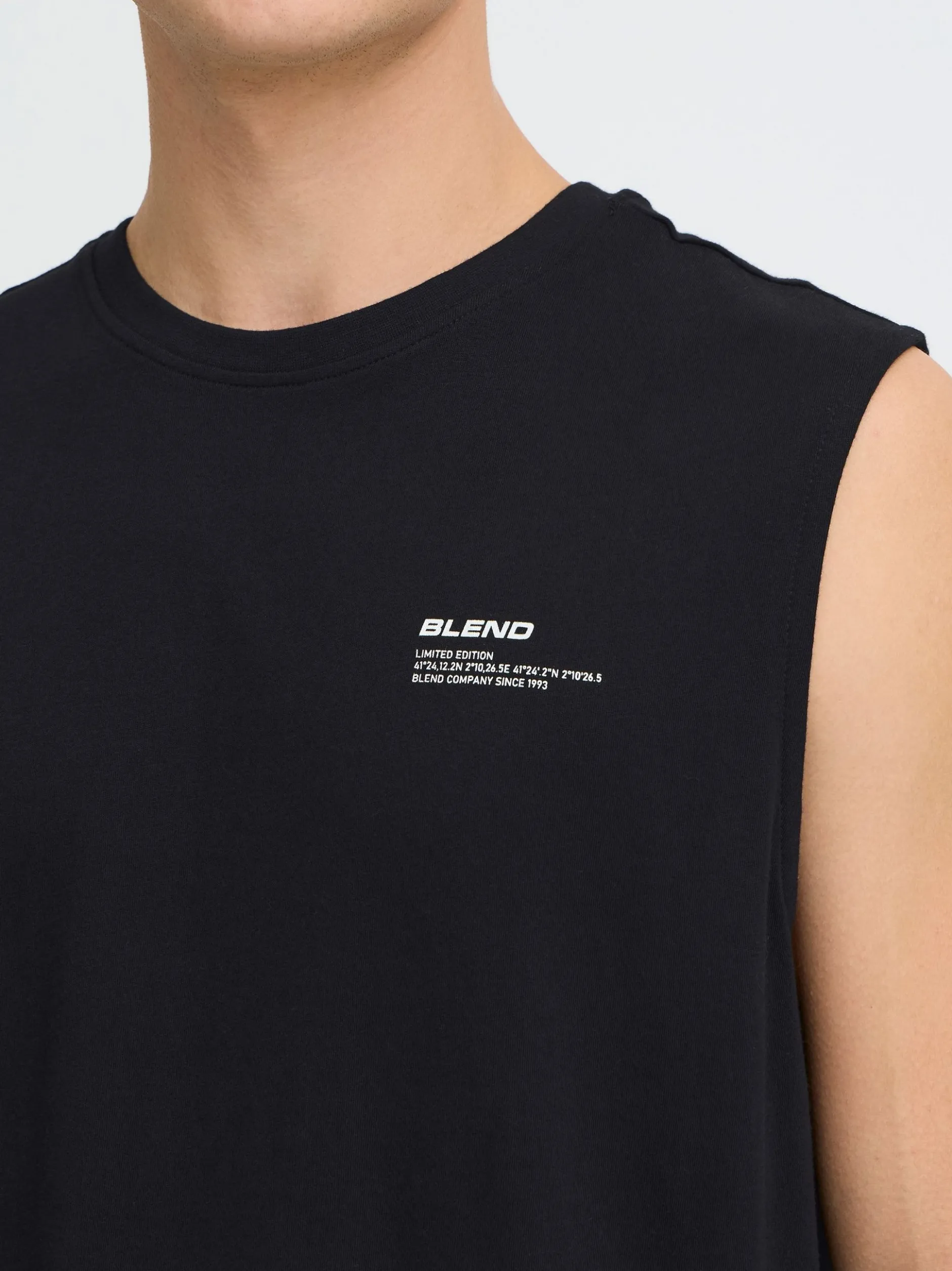BLEND Herren Tanktop - BHFlox in schwarz