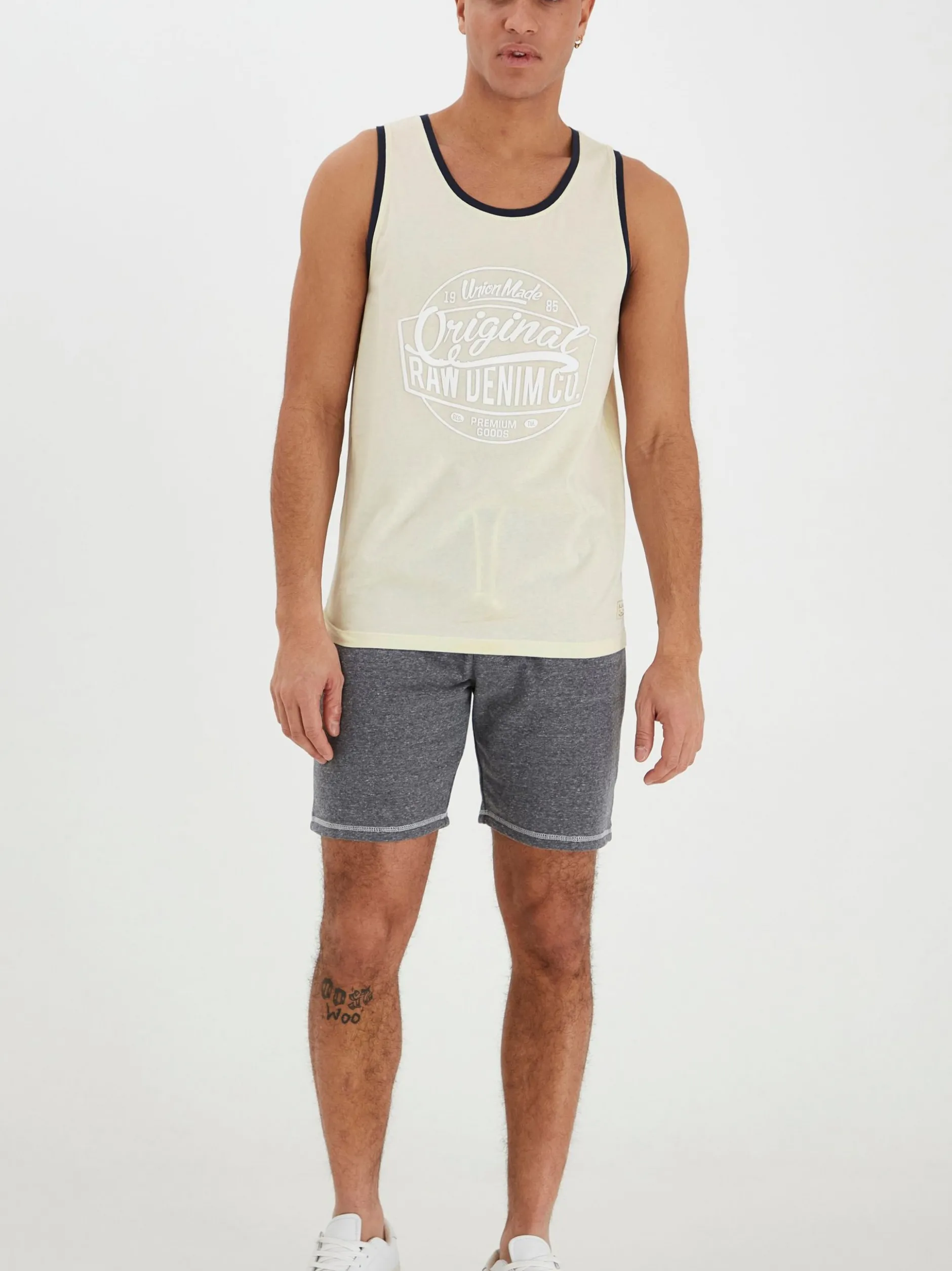 BLEND Herren Tanktop - BHWalex in beige