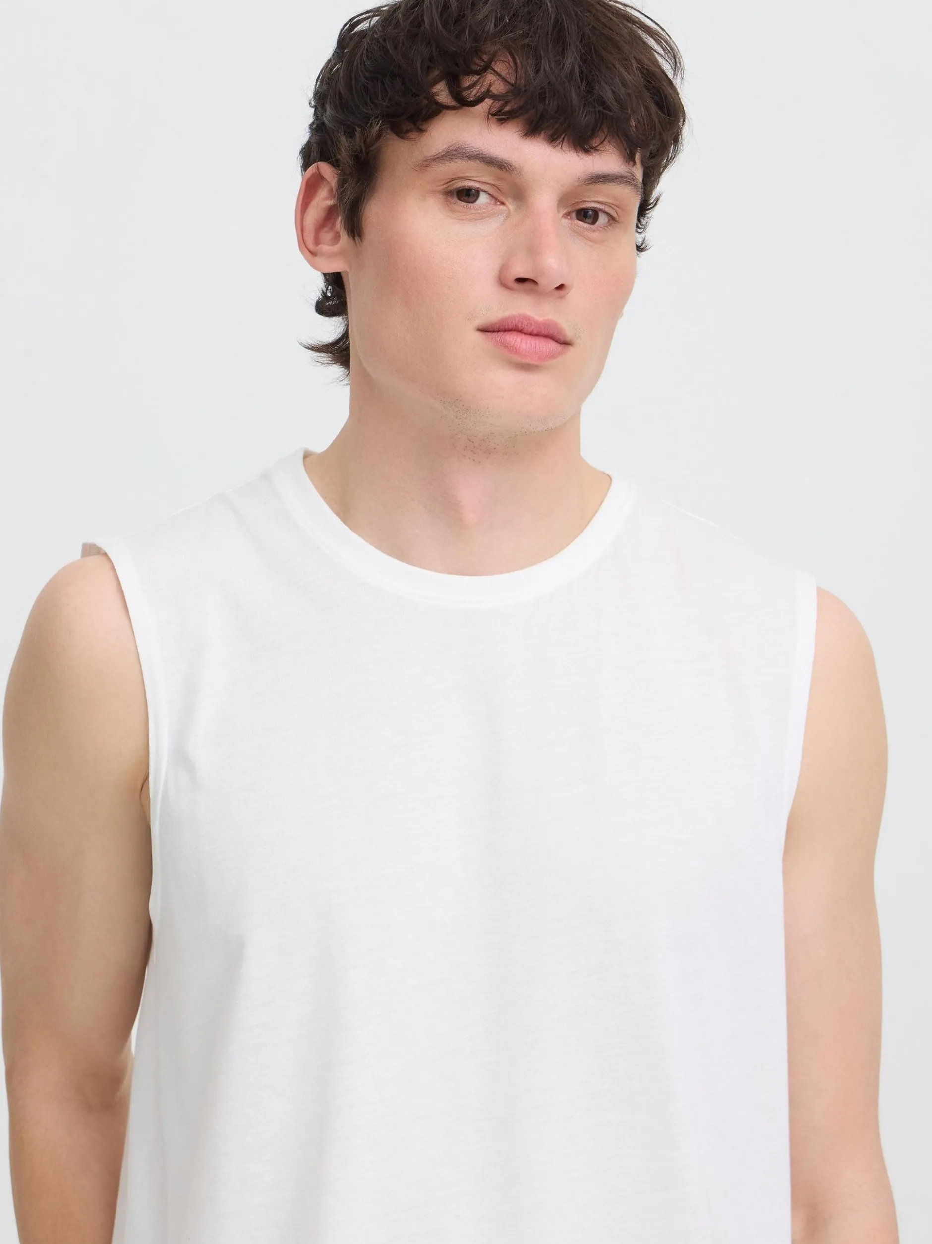 BLEND Herren Tanktops im 3er-Pack in weiß