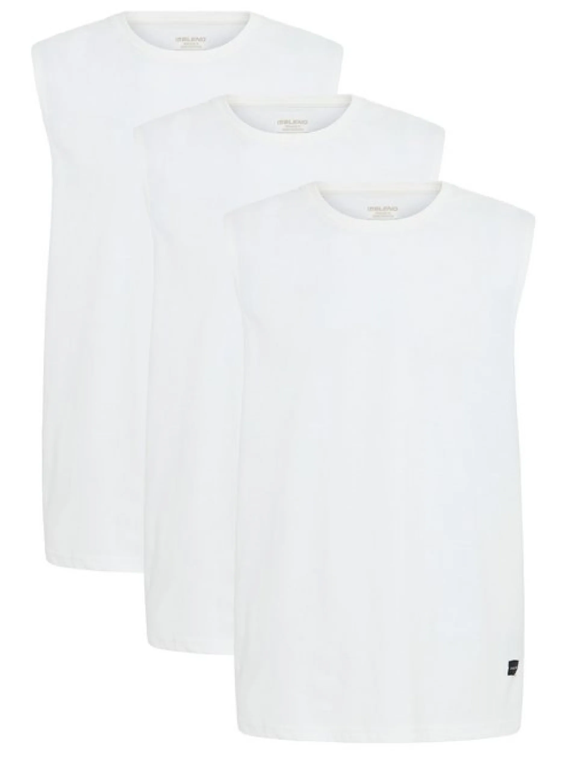 BLEND Herren Tanktops im 3er-Pack in weiß