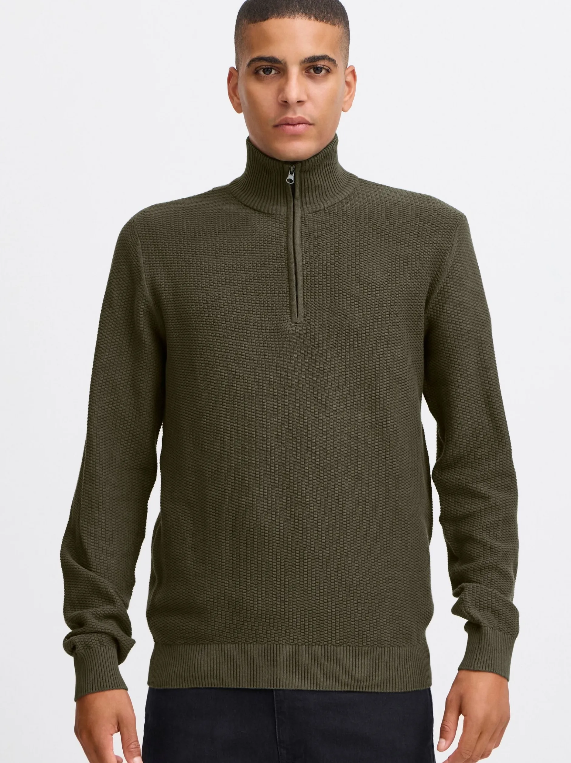 BLEND Herren Troyer - BHPullover in grün