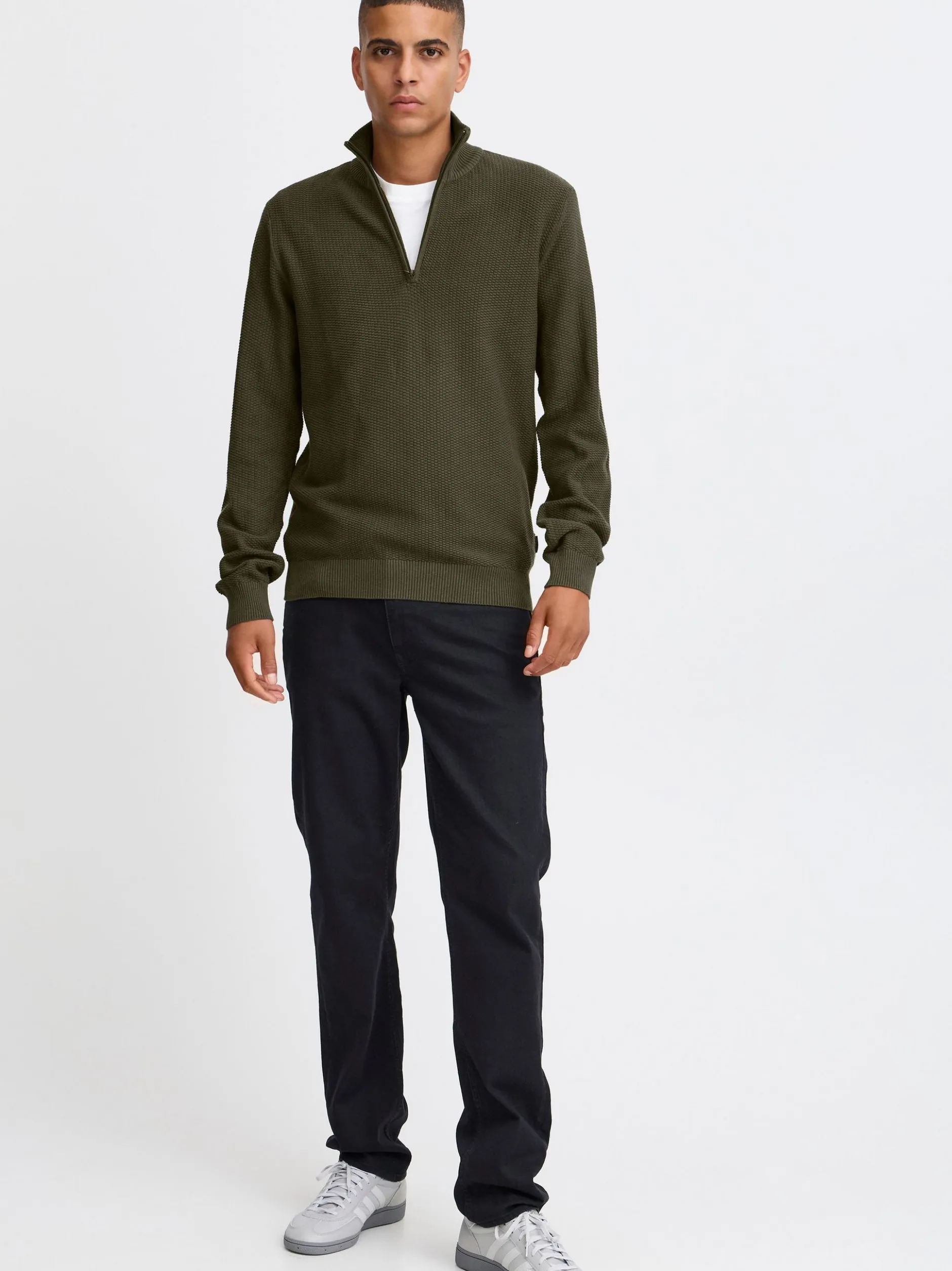 BLEND Herren Troyer - BHPullover in grün