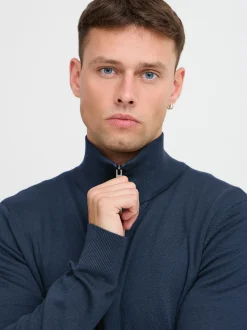 BLEND Herren Troyer - BHPullover in blau