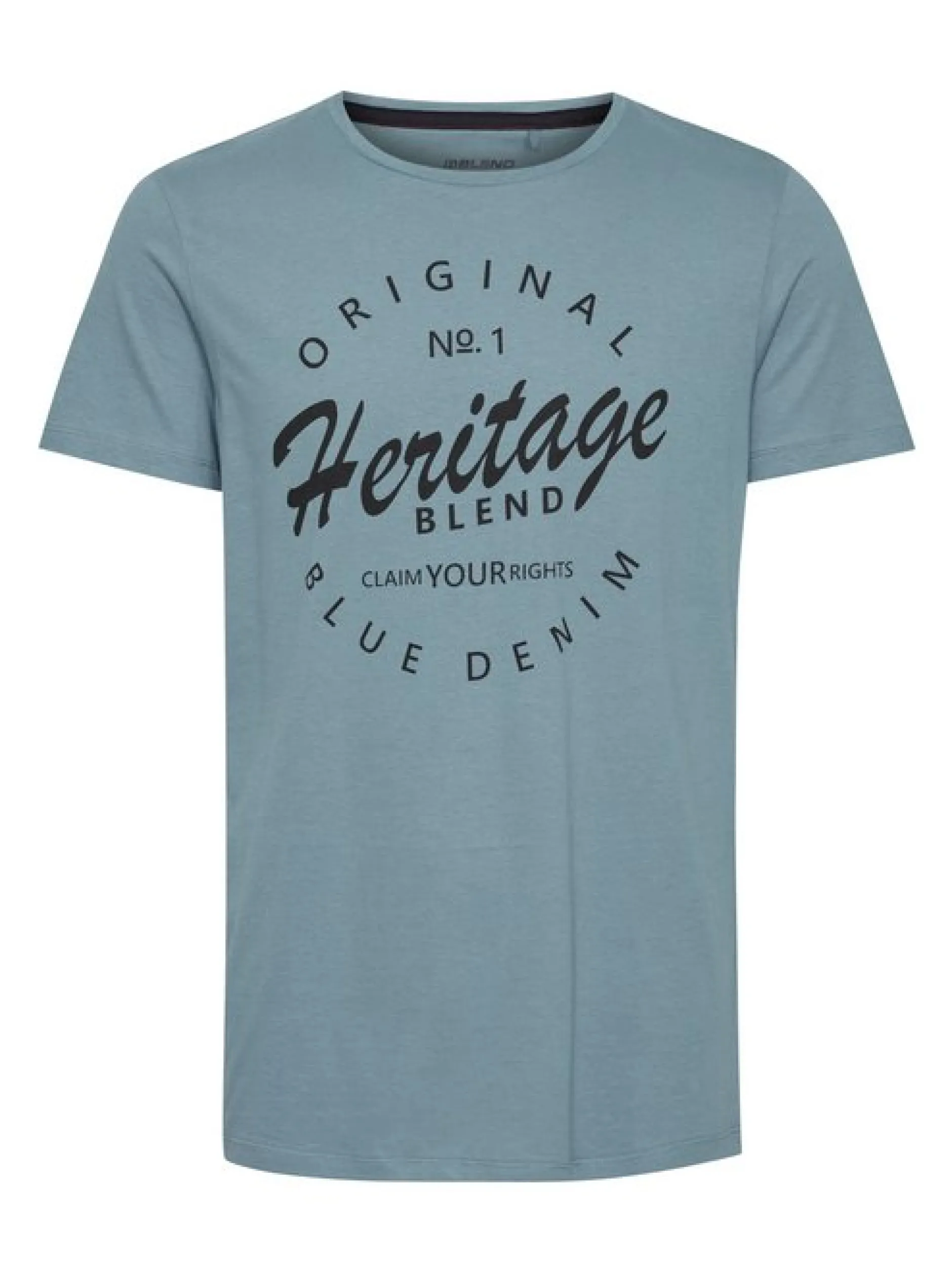 BLEND Herren T-Shirt - BHAbraham in blau