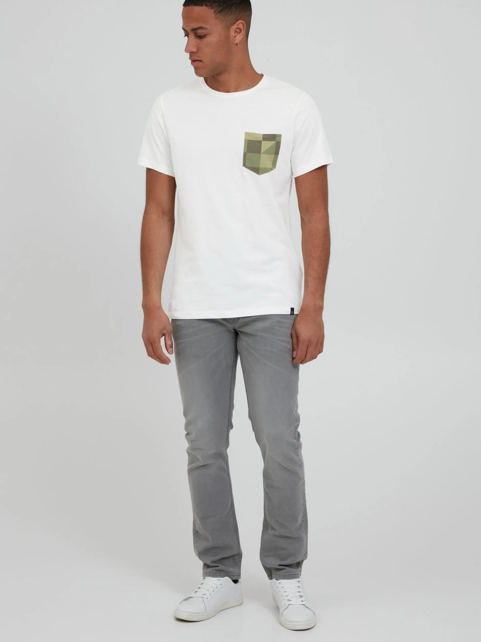 BLEND Herren T-Shirt - BHAmilo in weiß