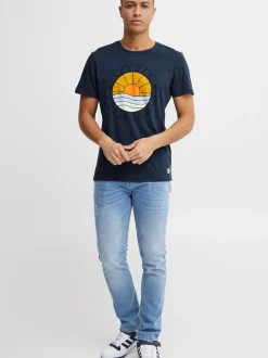 BLEND Herren T-Shirt - BHBammer in blau