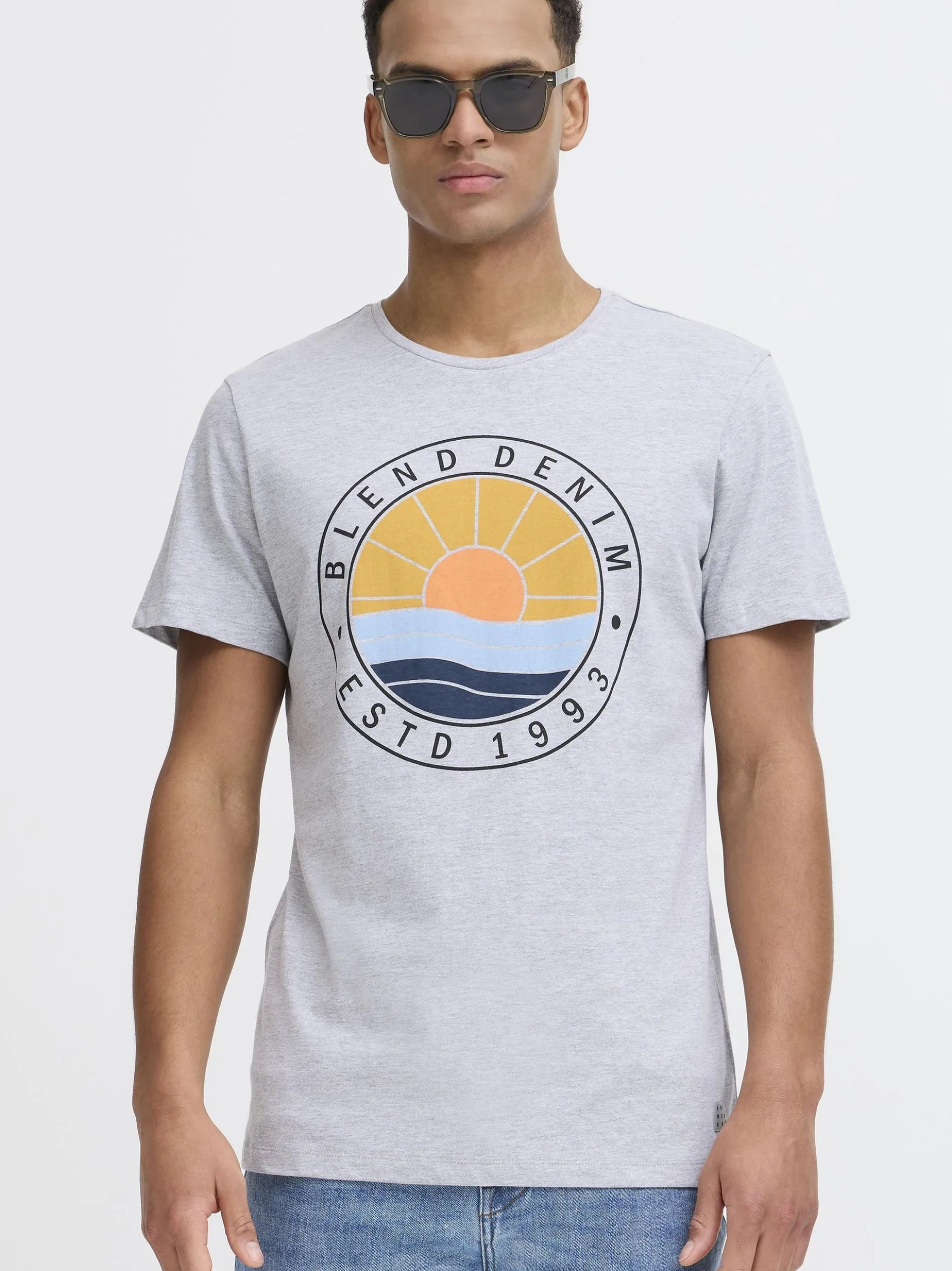 BLEND Herren T-Shirt - BHBammer in grau