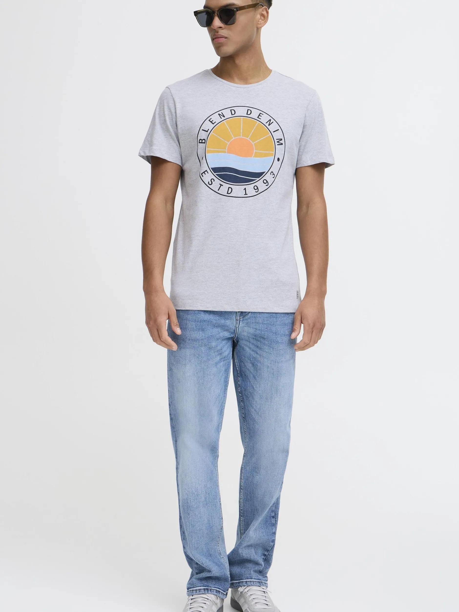 BLEND Herren T-Shirt - BHBammer in grau