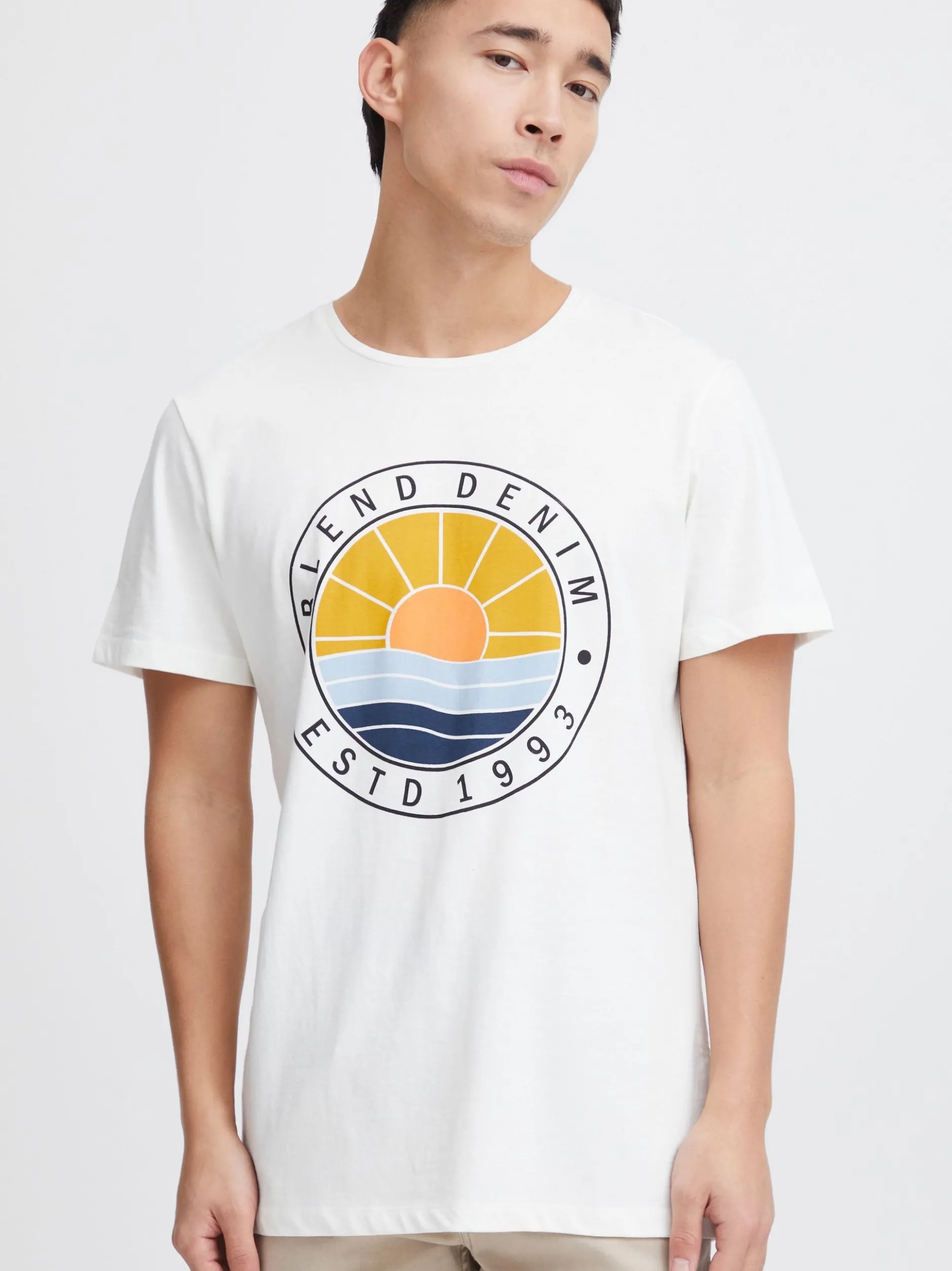 BLEND Herren T-Shirt - BHBammer in weiß