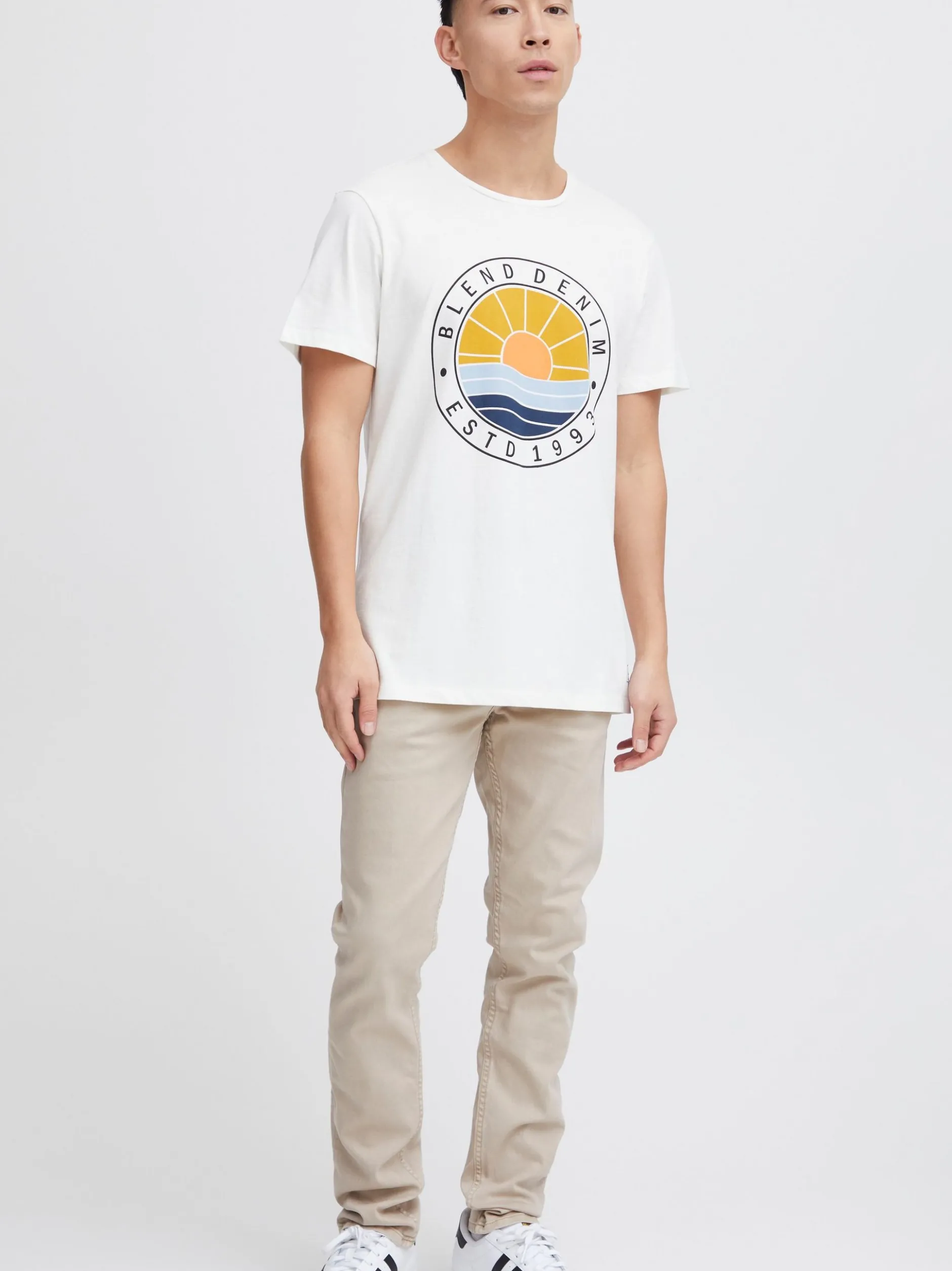 BLEND Herren T-Shirt - BHBammer in weiß