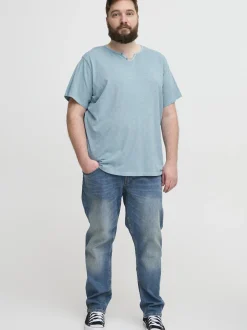 BLEND Herren T-Shirt - BHBTee Big & Tall in blau