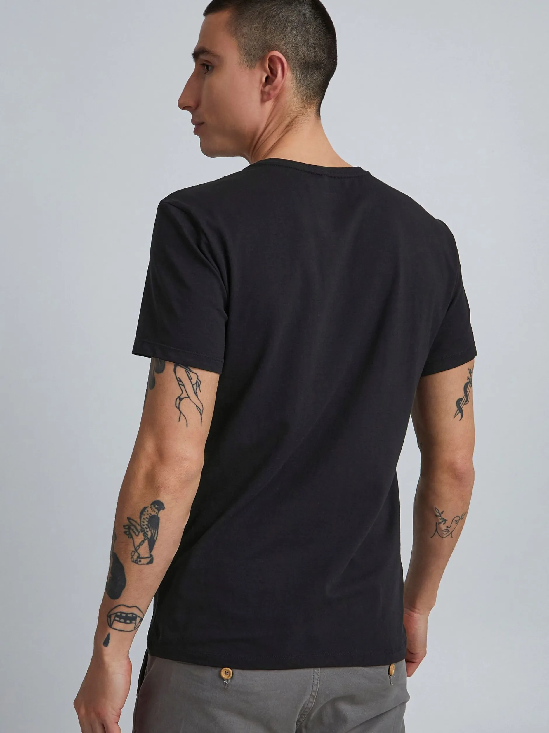 BLEND Herren T-Shirt - BHDinton in schwarz