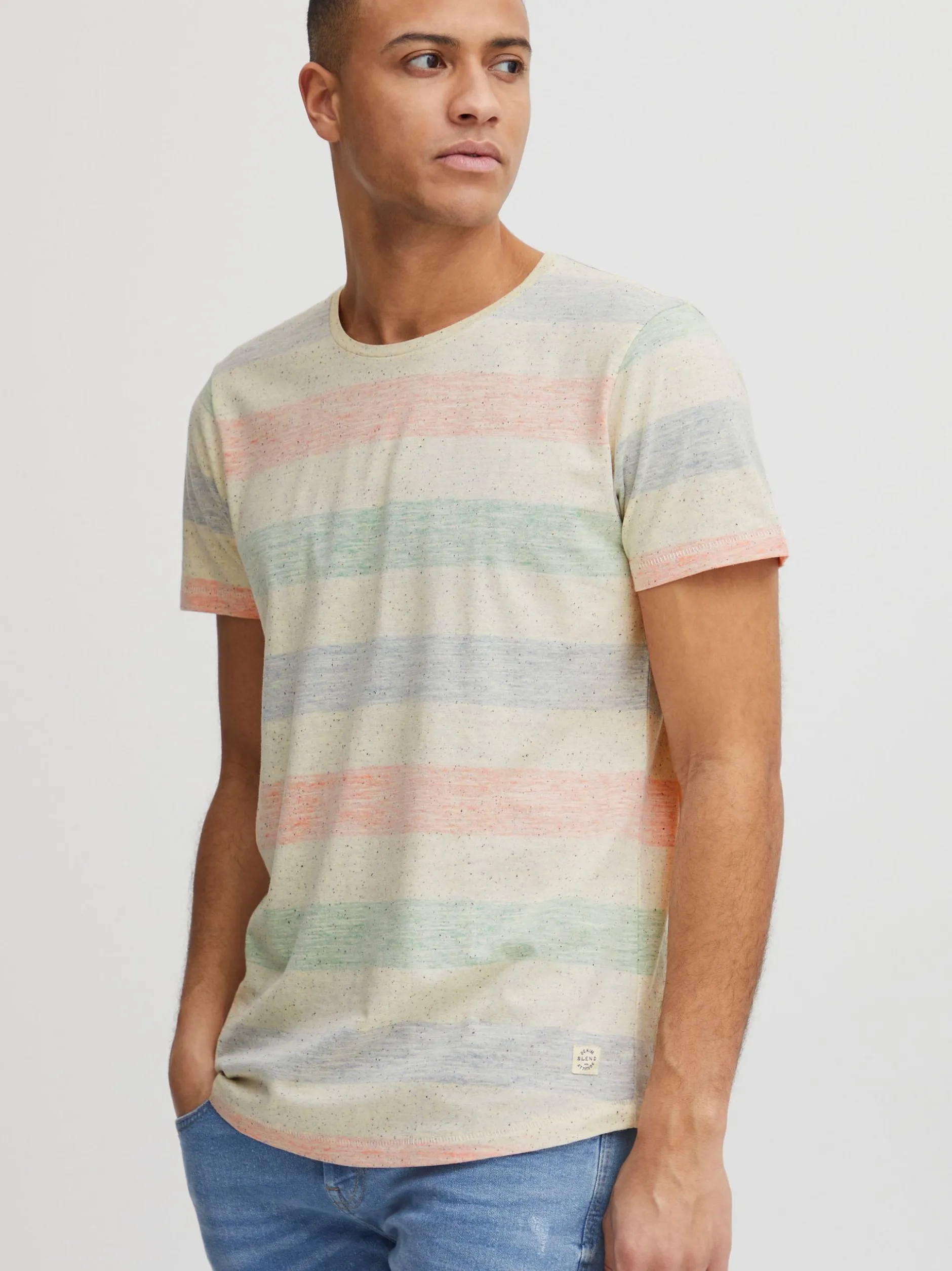 BLEND Herren T-Shirt - BHEfkin in denim