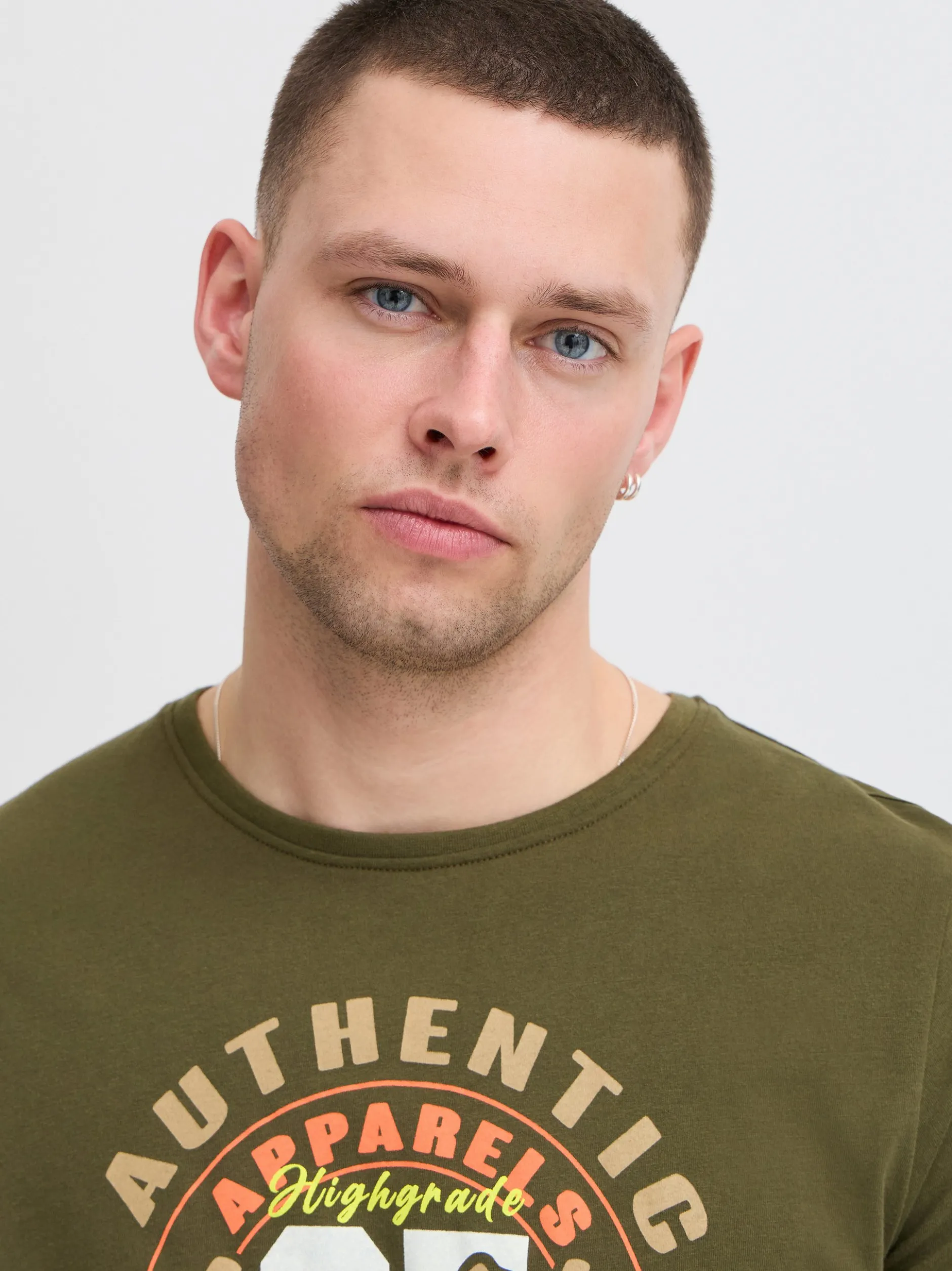 BLEND Herren T-Shirt - BHJace - 2er-Pack in grün