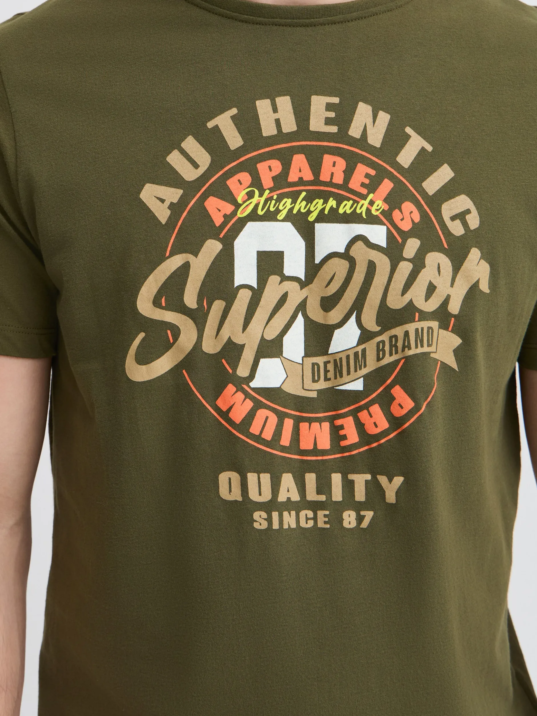 BLEND Herren T-Shirt - BHJace - 2er-Pack in grün