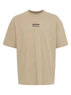 BLEND Herren T-Shirt - BHJamil in beige