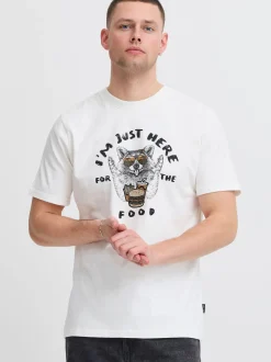 BLEND Herren T-Shirt - BHJavor in weiß