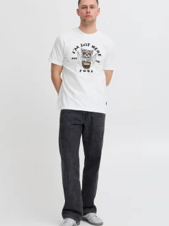 BLEND Herren T-Shirt - BHJavor in weiß