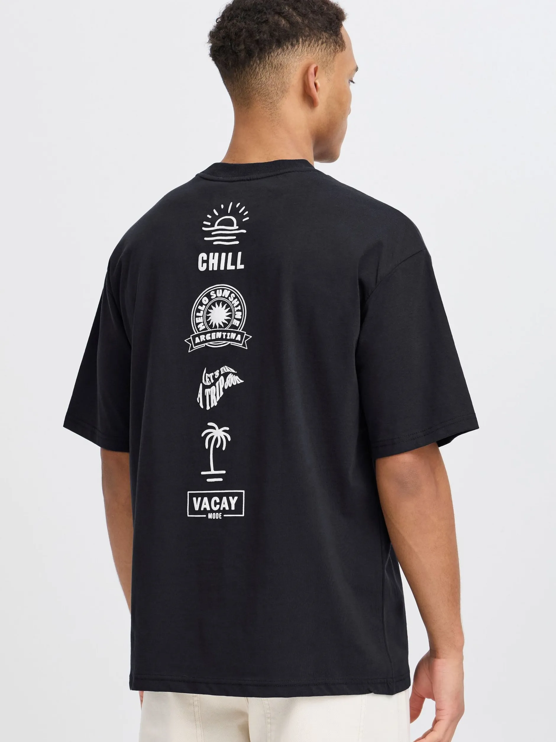 BLEND Herren T-Shirt - BHJehon in schwarz