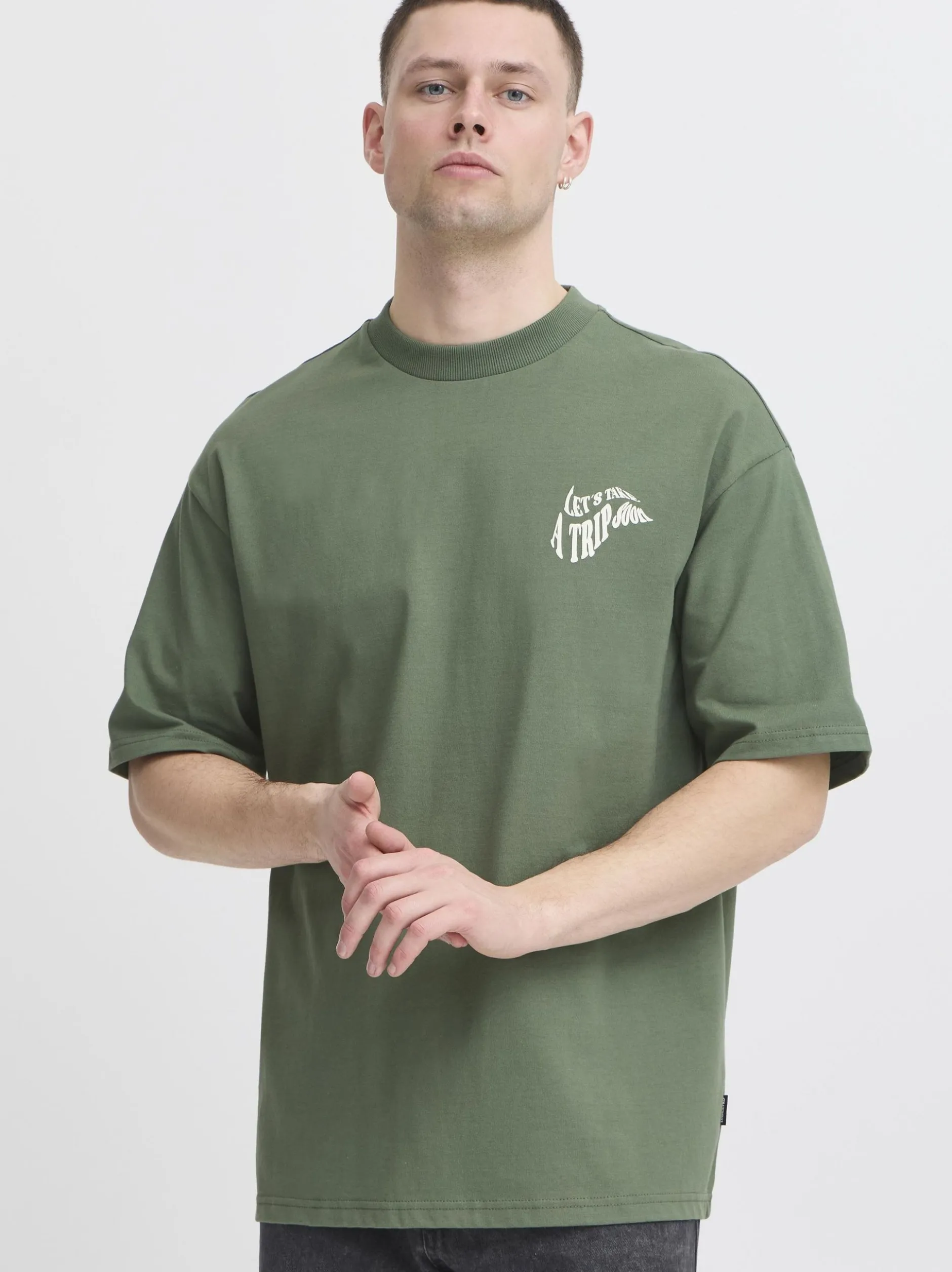 BLEND Herren T-Shirt - BHJehon in grün