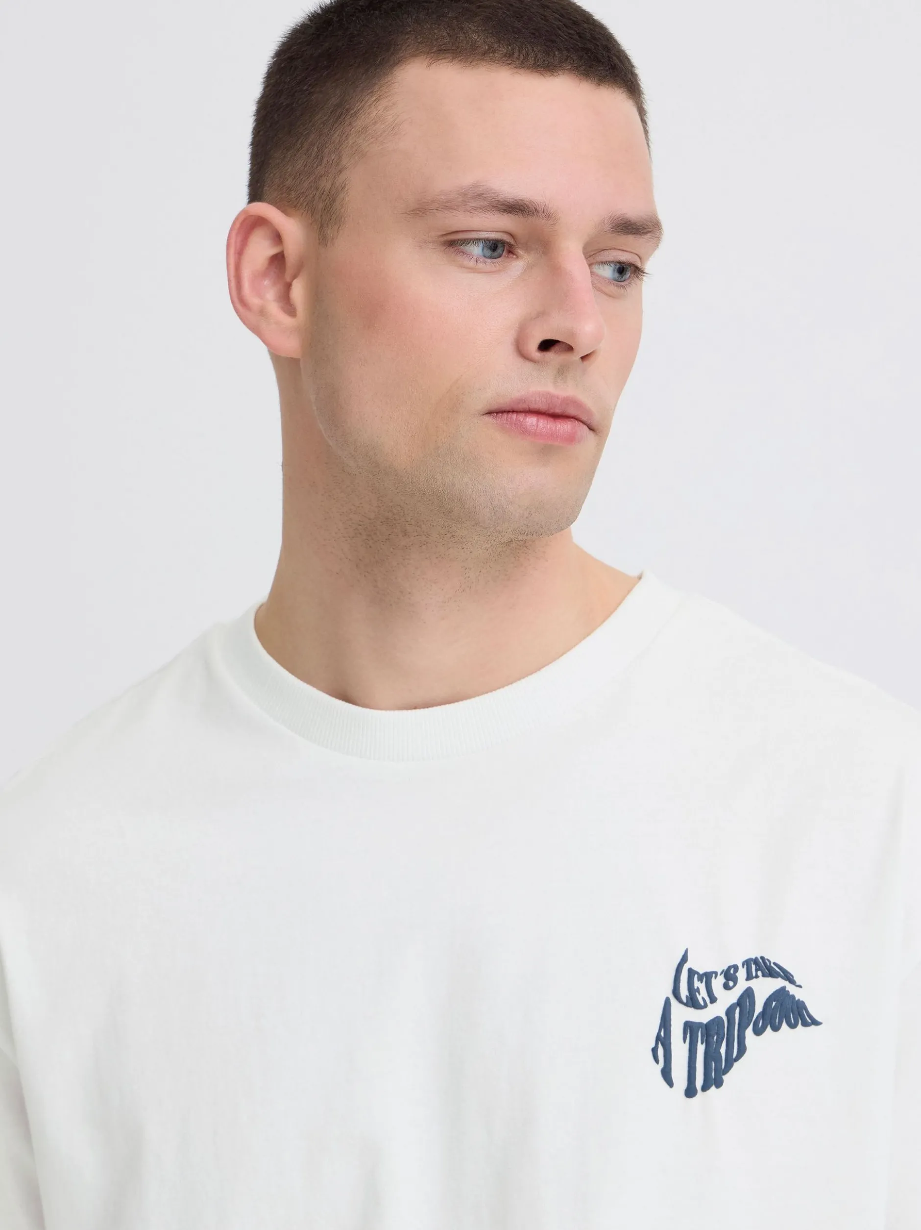 BLEND Herren T-Shirt - BHJehon in weiß