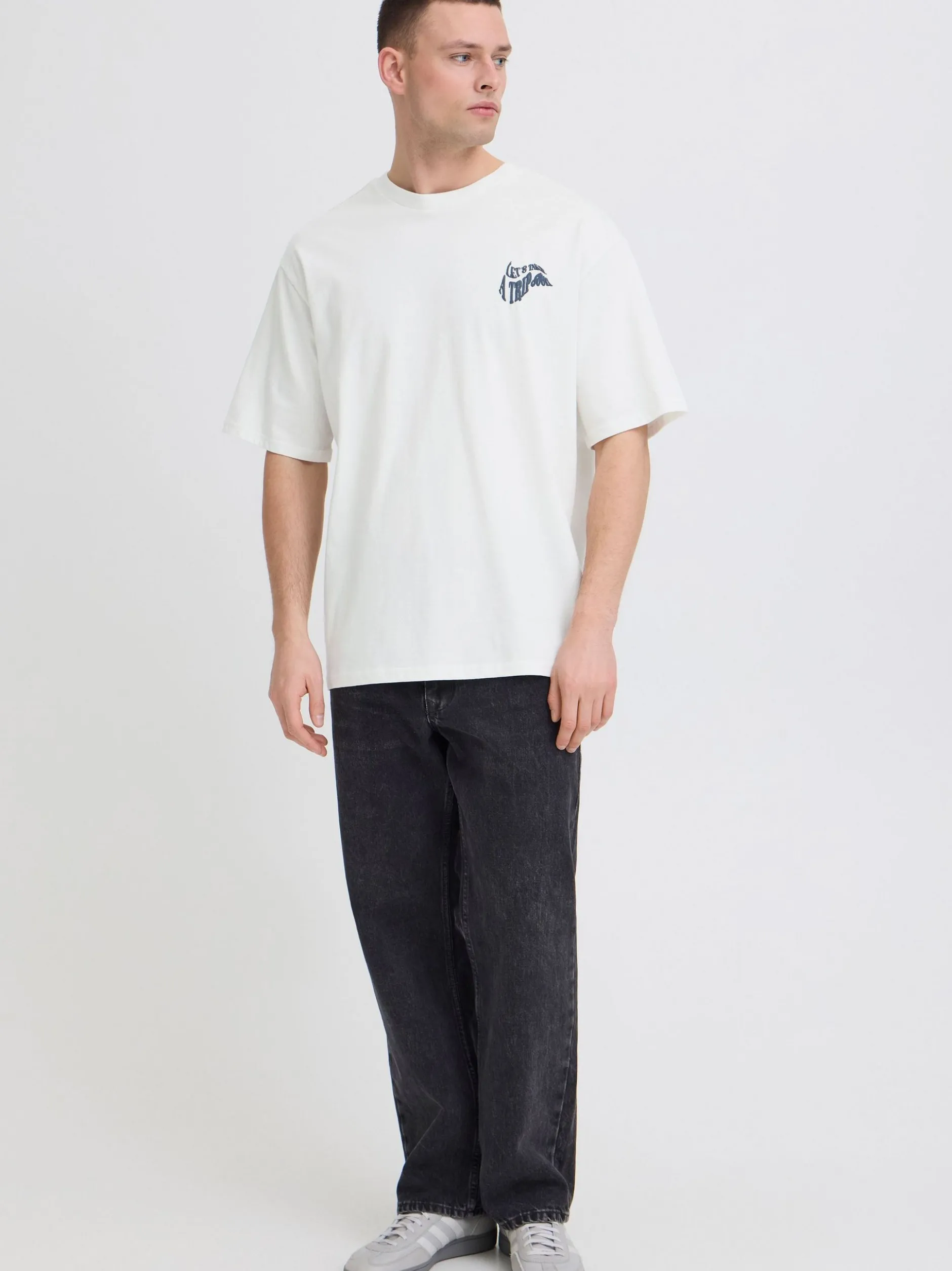 BLEND Herren T-Shirt - BHJehon in weiß