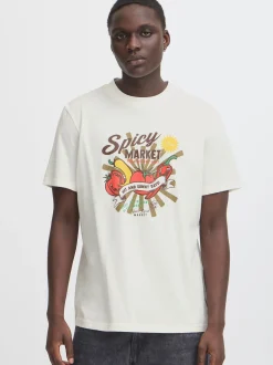 BLEND Herren T-Shirt - BHJok in weiß