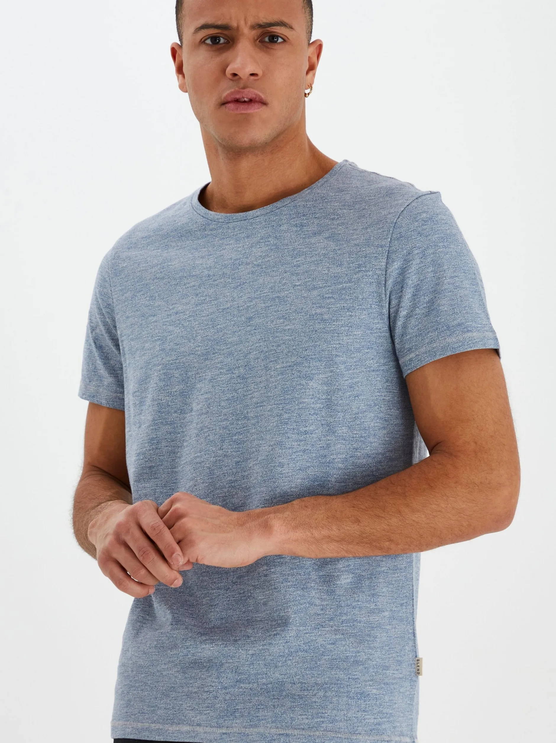 BLEND Herren T-Shirt - BHMuddy in blau