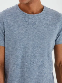 BLEND Herren T-Shirt - BHMuddy in blau