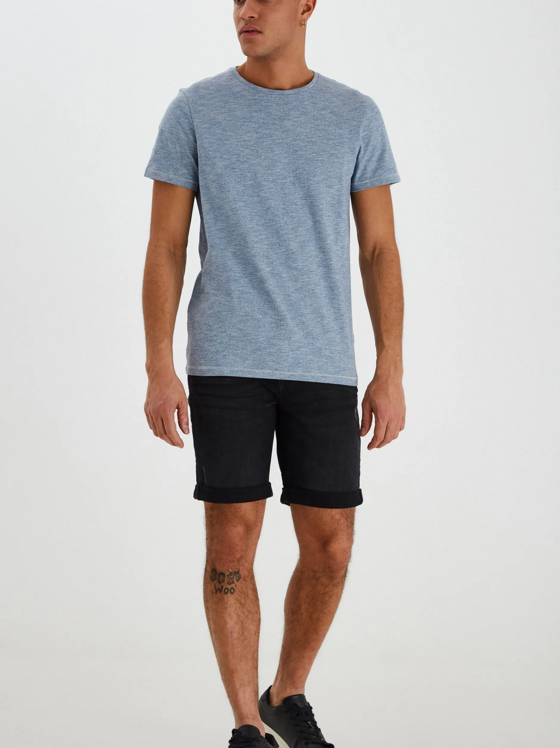 BLEND Herren T-Shirt - BHMuddy in blau
