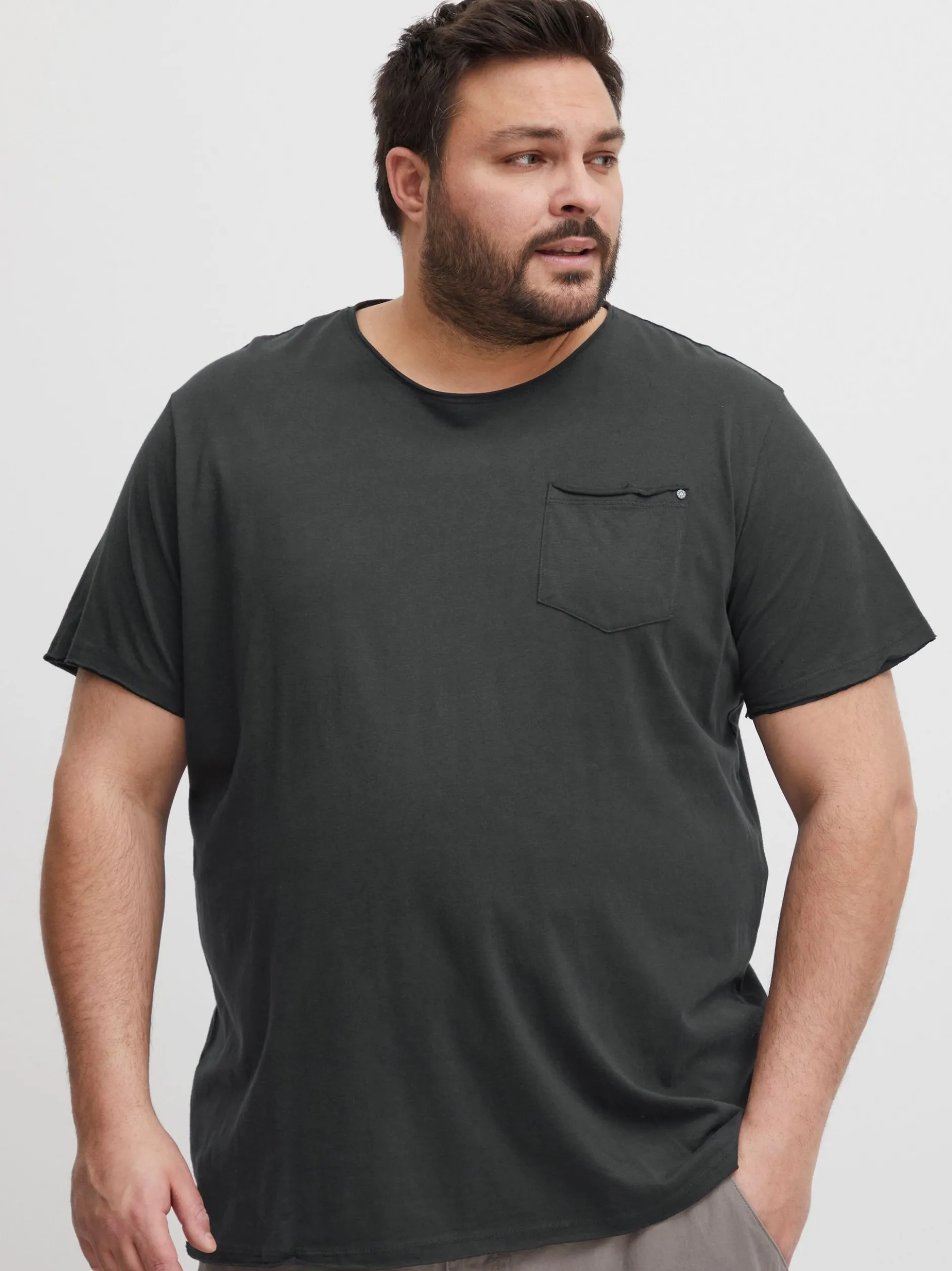BLEND Herren T-Shirt - BHNOEL Big & Tall in schwarz