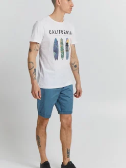 BLEND Herren T-Shirt - BHOrin in weiß
