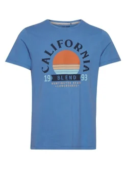 BLEND Herren T-Shirt - BHOrtwin in blau