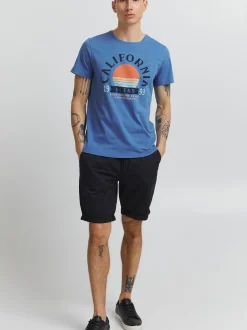 BLEND Herren T-Shirt - BHOrtwin in blau
