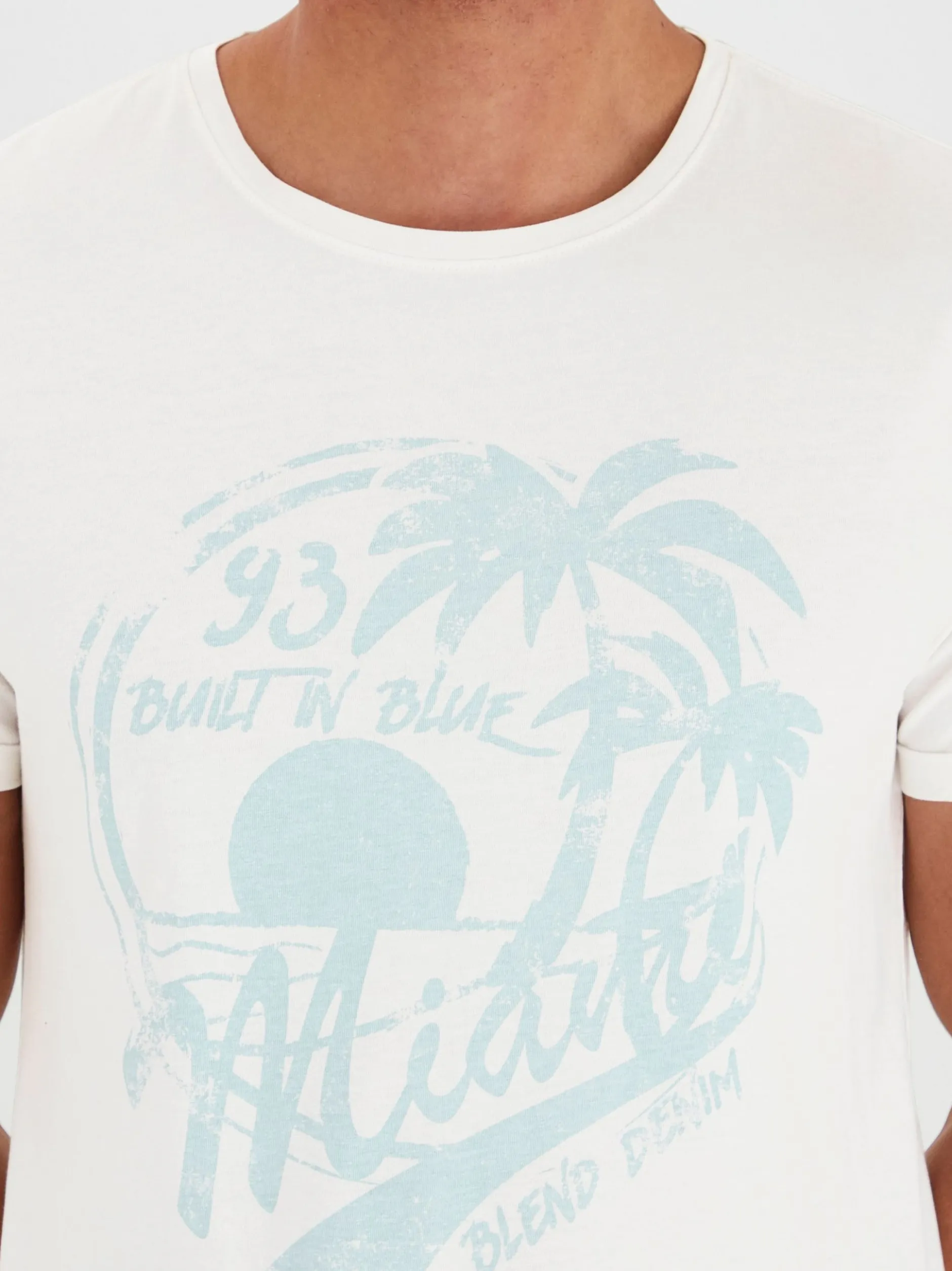 BLEND Herren T-Shirt - BHPerry in weiß