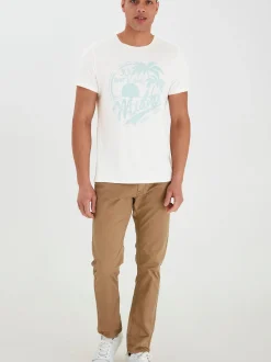 BLEND Herren T-Shirt - BHPerry in weiß