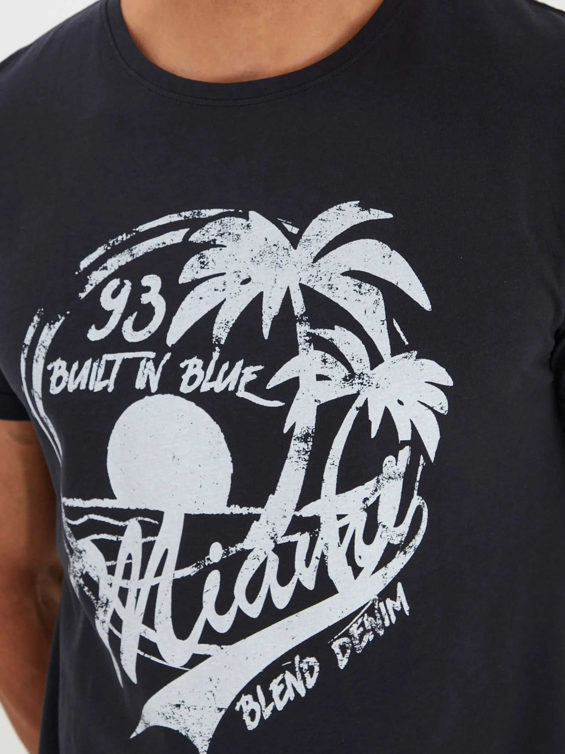 BLEND Herren T-Shirt - BHPerry in blau
