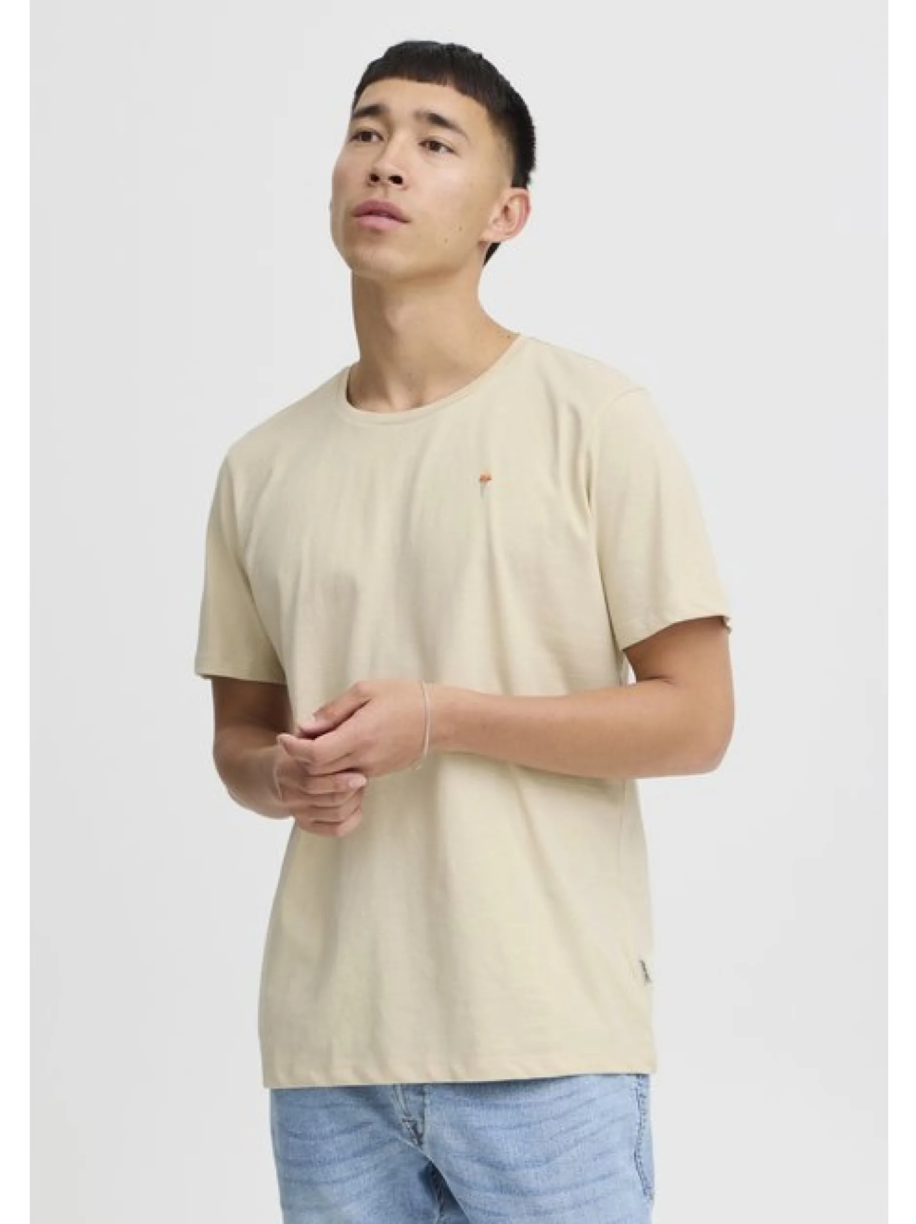 BLEND Herren T-Shirt - BHTee 3er-Pack in sand