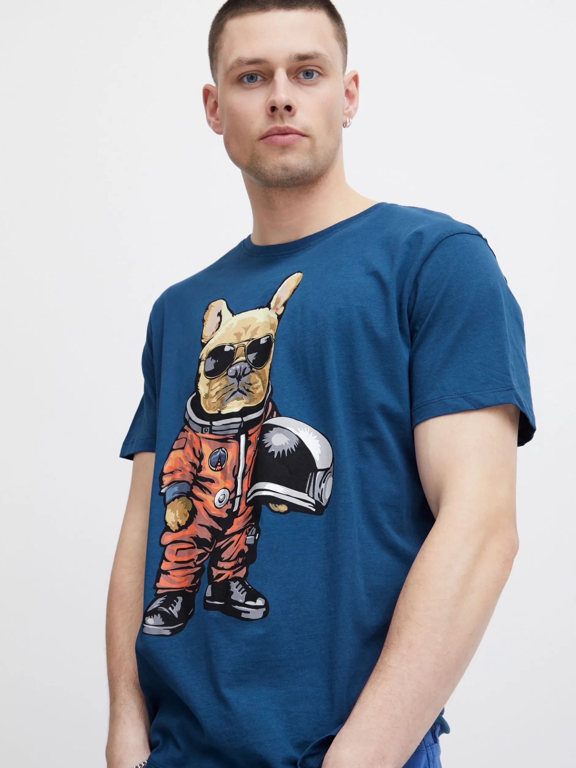 BLEND Herren T-Shirt - BHTee in blau