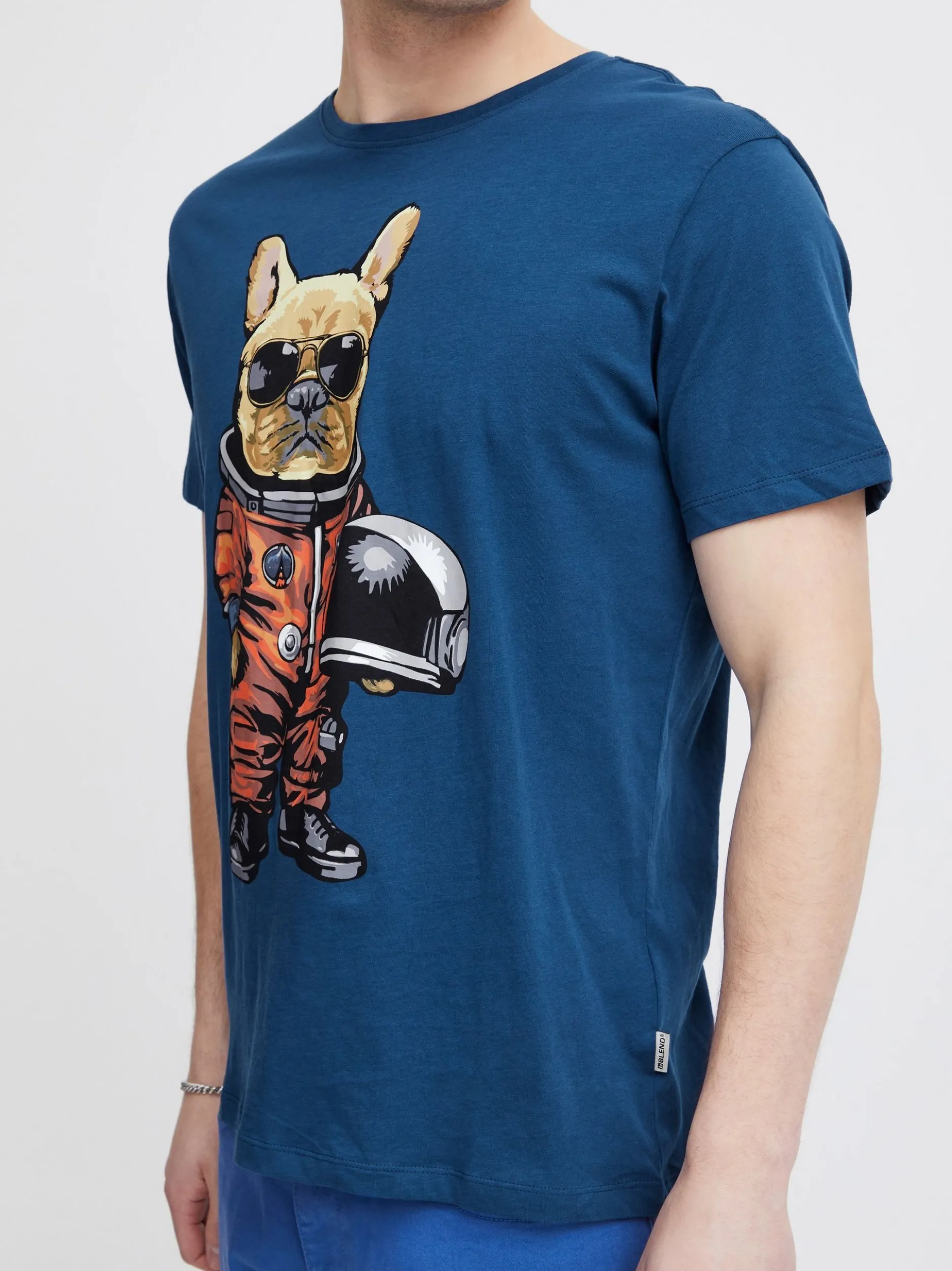 BLEND Herren T-Shirt - BHTee in blau