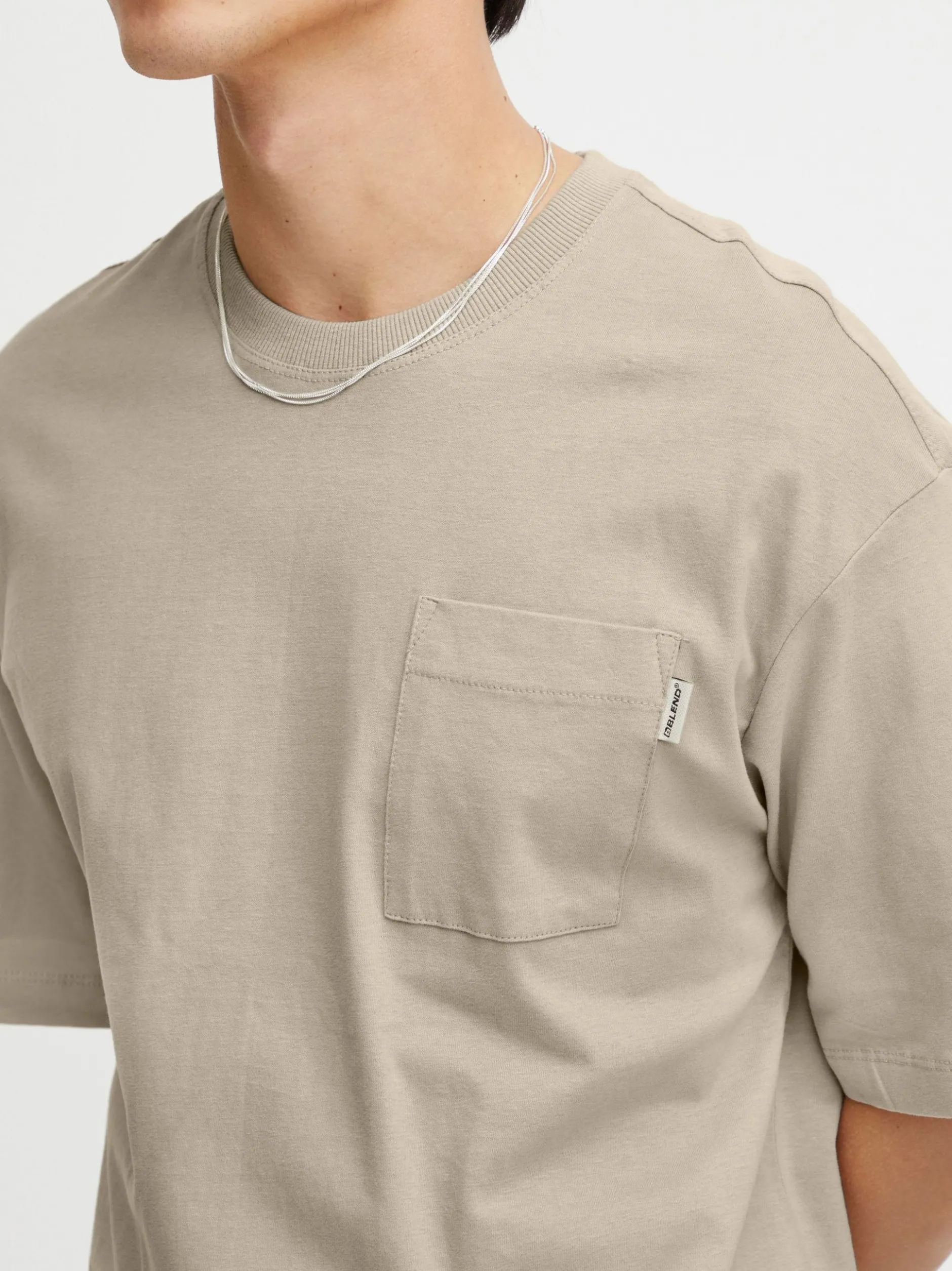 BLEND Herren T-Shirt - BHTee in beige