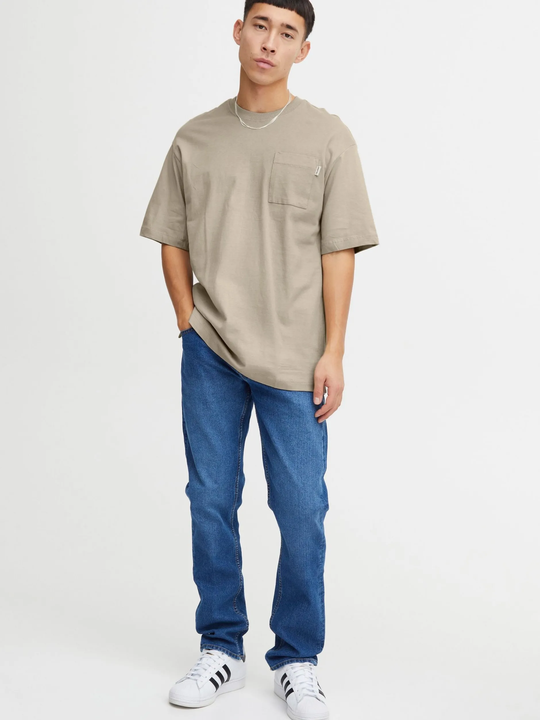 BLEND Herren T-Shirt - BHTee in beige